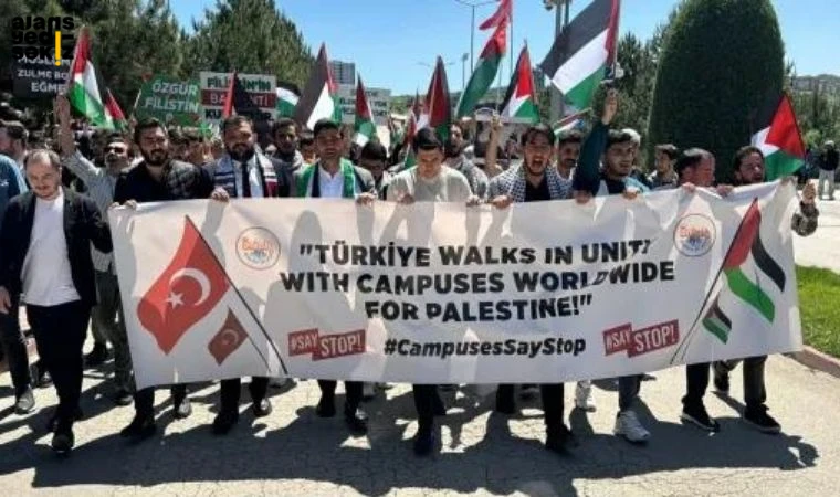 KBÜ Öğrencileri Gazze Saldırılarını Protesto Etti!