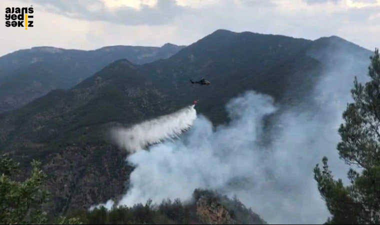 Karabük Ovacık ilçesinde 4 Temmuz sabahı başlayan yangın kontrol altına alındı.