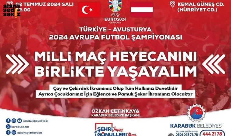 Karabük Belediyesi, Avusturya ile oynayacağımız müsabaka için dev ekran kuracak.