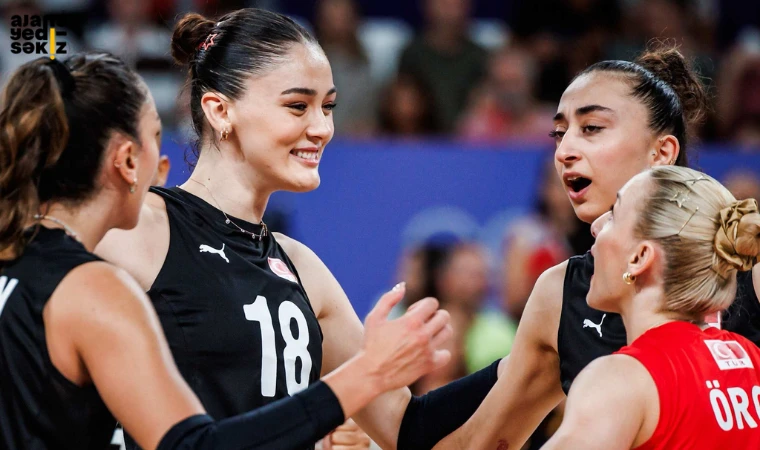 Türkiye Kadın Voleybol Milli Takımı, Paris 2024 Olimpiyatları'nda çeyrek finale yükseldi.