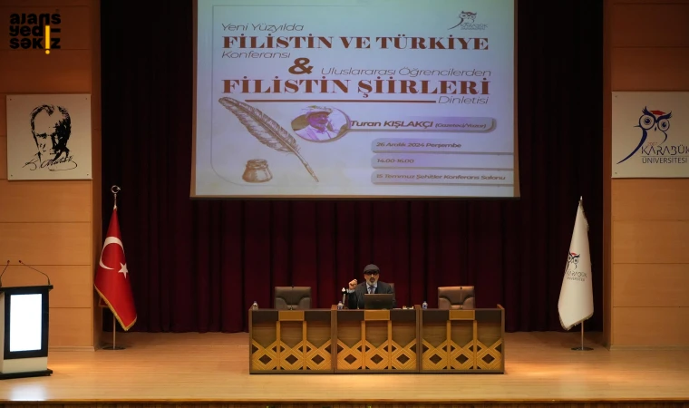 Filistin'in edebi ve siyasi mücadelesi Karabük Üniversitesi'nde ele alındı.