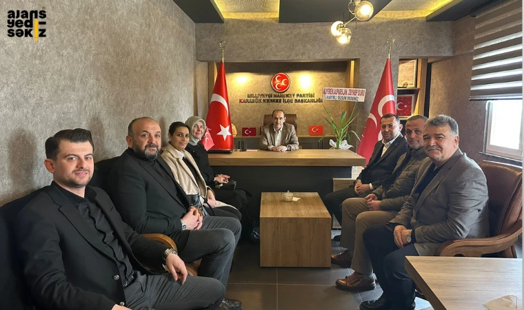 AK Parti Merkez İlçe Başkanı ve yönetimi, MHP Merkez İlçe Teşkilatını ziyaret etti.