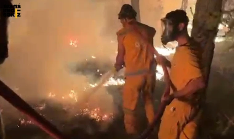 Aladağ mevkiindeki orman yangını 8 saattir sürüyor, ekipler seferber durumda.