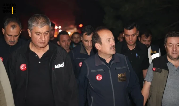 Ali Hamza Pehlivan, Aladağ mevkiindeki orman yangınlarını yerinde inceledi.