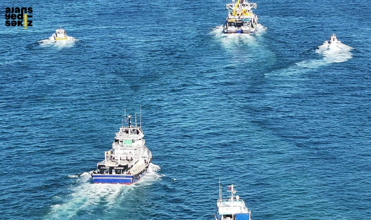Batı Karadeniz’de denizciler, Sumud Filosu’na destek olmak için denize açıldı.