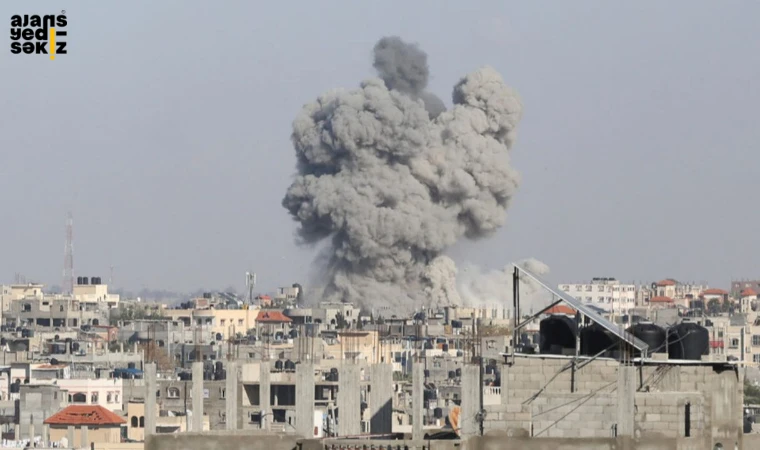 Katil İsrail ordusu, Refah ve Cibaliye bölgelerine hava saldırıları düzenledi.