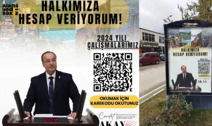 Vekil Akay, 2024 yılı çalışmalarını yenilikçi bir yöntemle vatandaşa duyurdu.