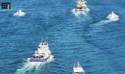 Batı Karadeniz’de denizciler, Sumud Filosu’na destek olmak için denize açıldı.